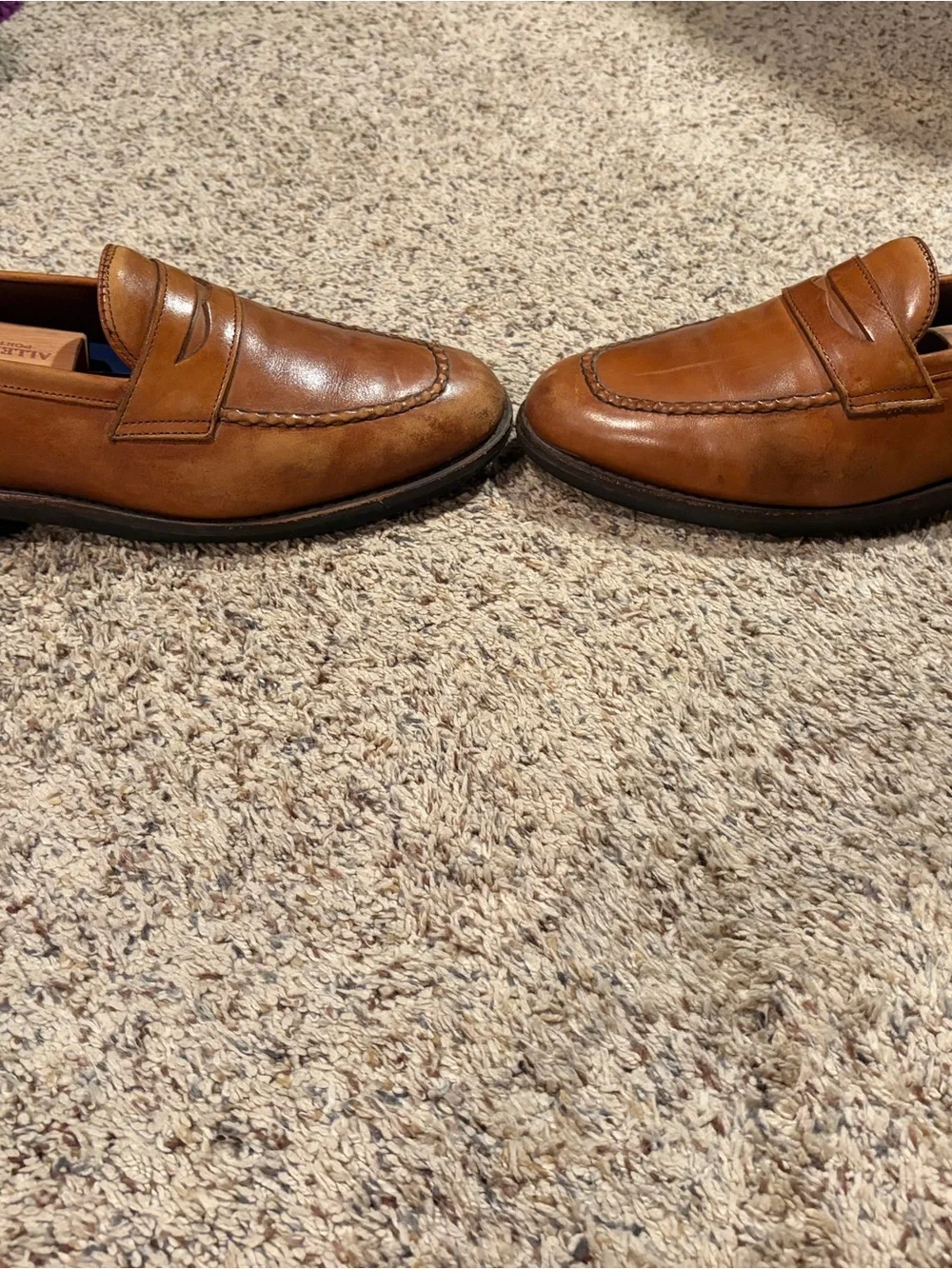 Allen Edmonds Walnut Penny Loafers - Soft Soles